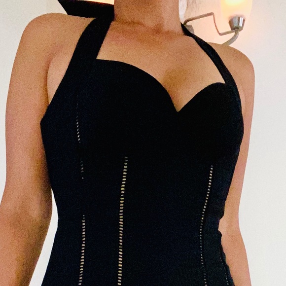 SOLD BEBE Black  dress - Picture 5 of 11